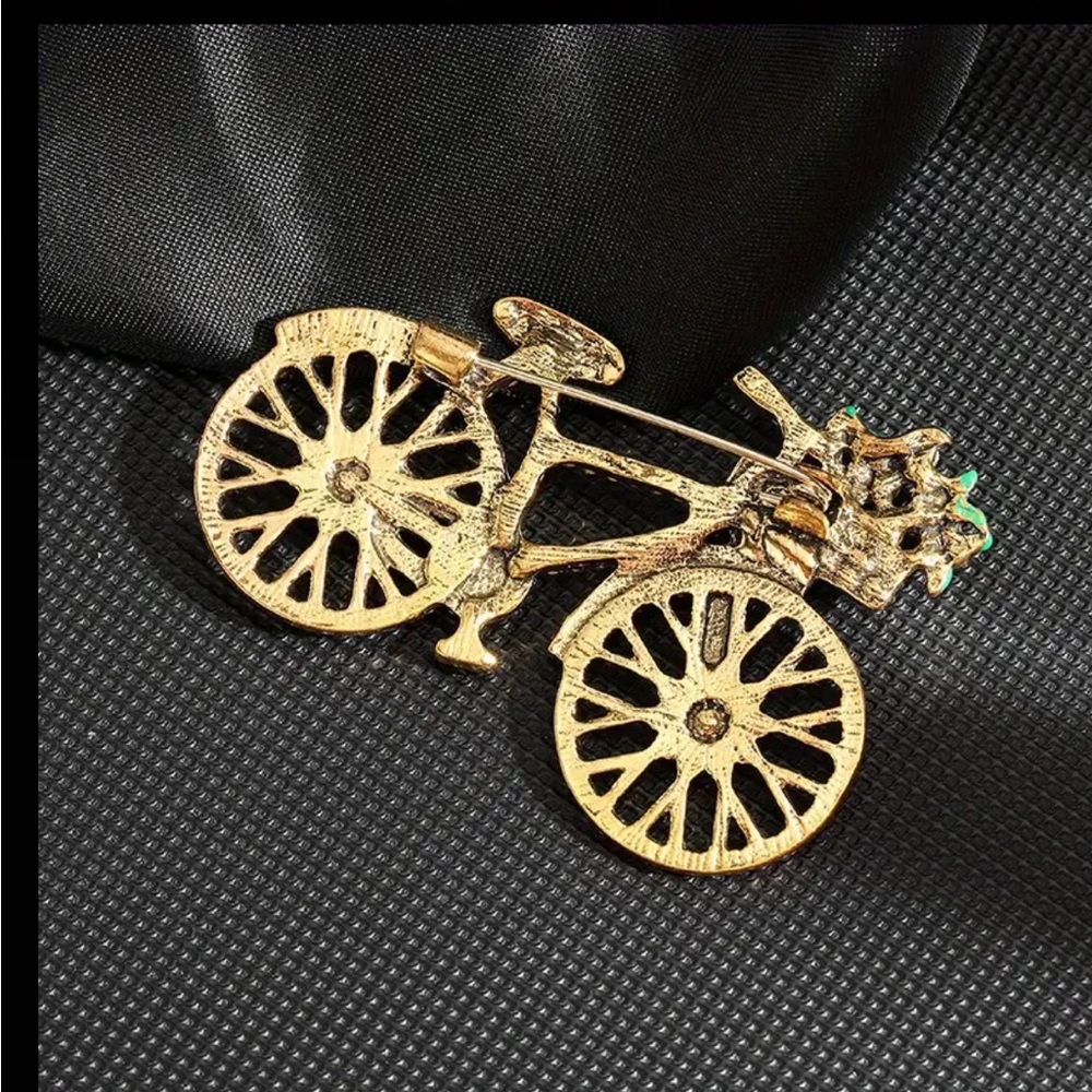 Colorful Bicycle Brooch - Picture 2 of 2